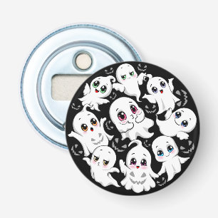 Baby Ghosts Spooky Schattigee Halloween Mood Button Flesopener