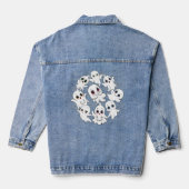 Baby Ghosts Spooky Schattigee Halloween Mood Denim Jacket (Achterkant)
