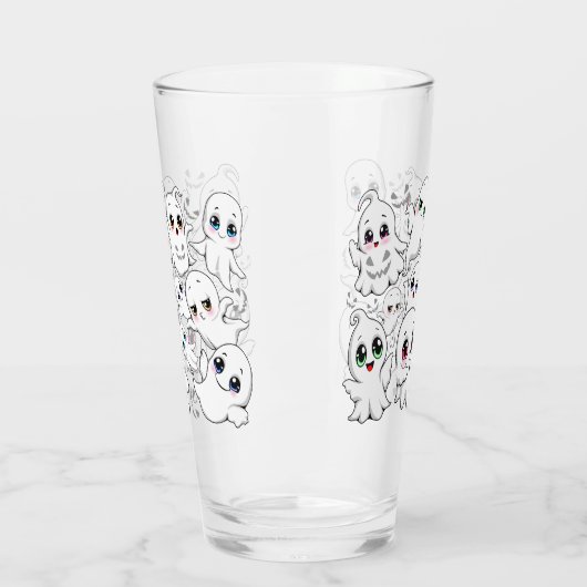 Baby Ghosts Spooky Schattigee Halloween Mood Glas (Links)