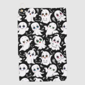 Baby Ghosts Spooky Schattigee Halloween Mood Golfhanddoek (Voorkant)