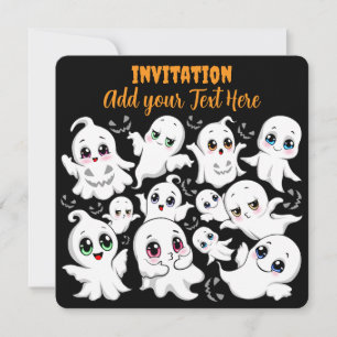 Baby Ghosts Spooky Schattigee Halloween Mood Kaart