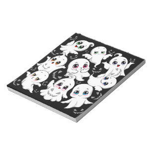 Baby Ghosts Spooky Schattigee Halloween Mood Notitieblok