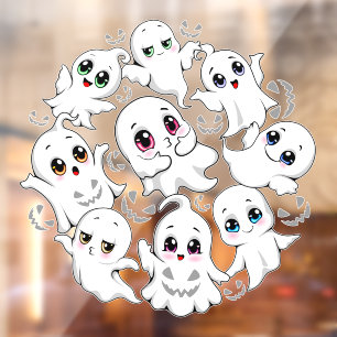 Baby Ghosts Spooky Schattigee Halloween Mood Raamsticker