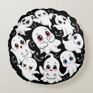 Baby Ghosts Spooky Schattigee Halloween Mood Rond Kussen