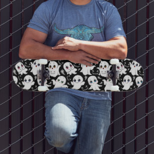 Baby Ghosts Spooky Schattigee Halloween Mood Skateboard