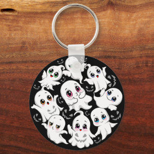 Baby Ghosts Spooky Schattigee Halloween Mood Sleutelhanger