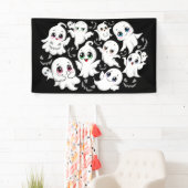 Baby Ghosts Spooky Schattigee Halloween Mood Spandoek (Insitu)