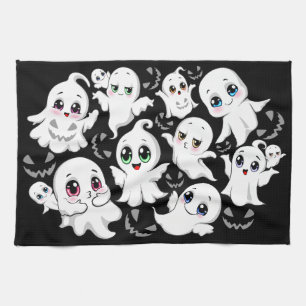 Baby Ghosts Spooky Schattigee Halloween Mood Theedoek