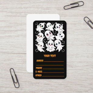 Baby Ghosts Spooky Schattigee Halloween Mood Visitekaartje