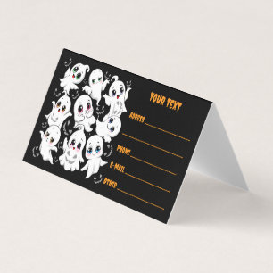 Baby Ghosts Spooky Schattigee Halloween Mood Visitekaartjes