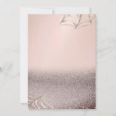 Baby Ghosts Theepot Roos Glitter Bokeh Baby shower Kaart (Achterkant)