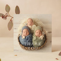 Baby Gift Dank u Triplets Newborn Baby shower
