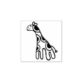 Baby giraf 	rubberstempel (Afrduk)
