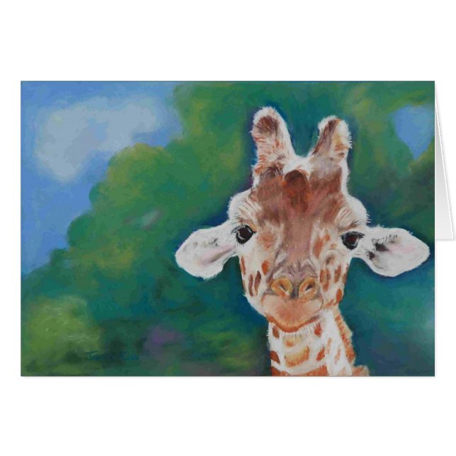 Baby giraferkaart (Voorkant Horizontaal)