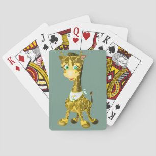 Baby Giraffe afspeelkaarten _ Uw kleuren Pokerkaarten