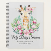 Baby Giraffe Boho Fleurs Mère à être planificateur (Devant)
