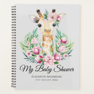 Baby Giraffe Boho Fleurs Mère à être planificateur