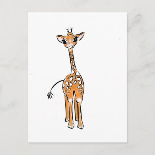 Baby Giraffe Briefkaart