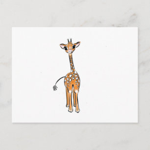 Baby Giraffe Briefkaart