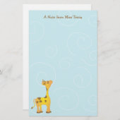 Baby Giraffe Briefpapier (Voorkant / Achterkant)