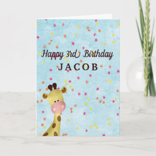 Baby Giraffe Feestdagen Kaart