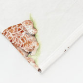 Baby Giraffe Fleece Deken (Hoek)