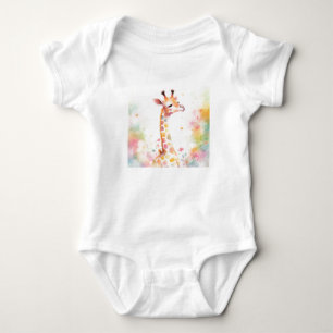 Baby Giraffe Head, Zoo Animals, Safari Animals Romper