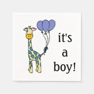 Baby Giraffe - Het is een jongen - Baby shower ser Servet