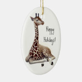 Baby Giraffe Holiday Ornament (Rechts)