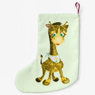 Baby Giraffe Kerstkous -  Kleine Kerstsok