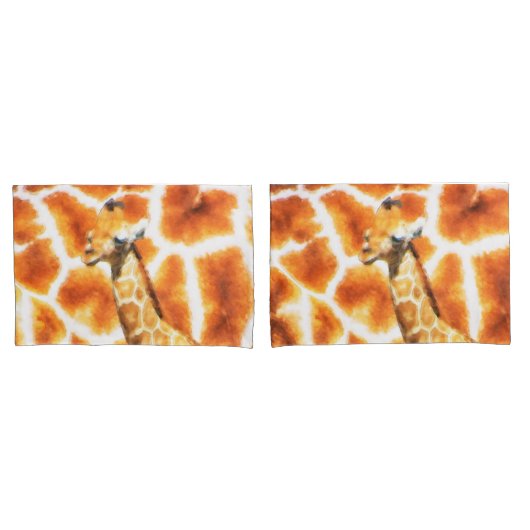 Baby Giraffe Kussensloop (Voorkant-Set)