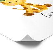 Baby Giraffe Love Nursery Poster (Coin)