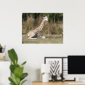 Baby Giraffe Poster (Thuiskantoor)