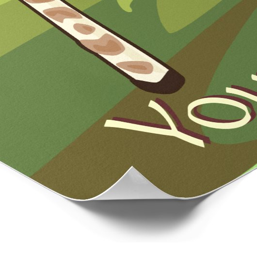 Baby Giraffe Poster (Hoek)