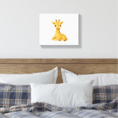 Baby Giraffe Watercolor Print – Nursery Muurkunst (Insitu (Slaapkamer))