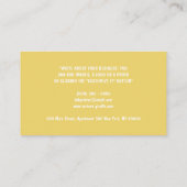 baby Giraffe Wild Dier Visitekaartje (Achterkant)