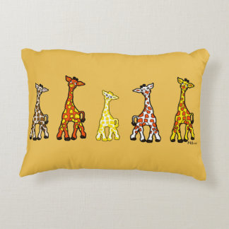 Baby Giraffes in een rij-hulppiloot Decoratief Kussen