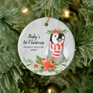 Baby Girl 1 kerstman, speciaal aangepast Cute Peng Keramisch Ornament