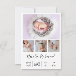 Baby Girl 4 Faire-part de naissance photo