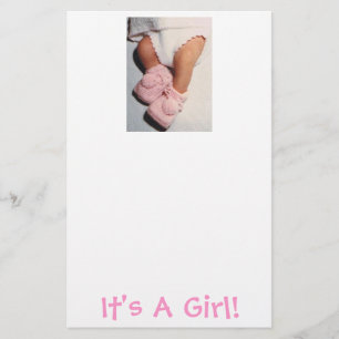 Baby Girl/aankondiging Briefpapier