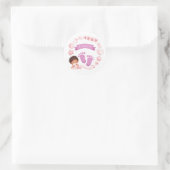 Baby girl Aankondiging Sticker (Tas)