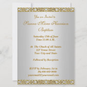 Baby Girl Baby Boy Baptism Invitation (Dos)