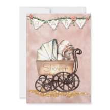 Baby Girl Baby shower Uitnodiging