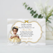 Baby Girl Baptism Christening Communion Merci (Debout devant)