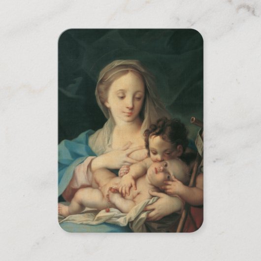 Baby Girl Baptismal Souvenir Carte Sainte (Devant)