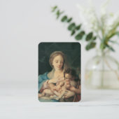 Baby Girl Baptismal Souvenir Carte Sainte (Debout devant)