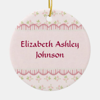 Baby Girl Birth Announcement Ornament