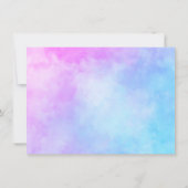 Baby Girl breekt | Roze goud buiten de douche Kaart (Achterkant)