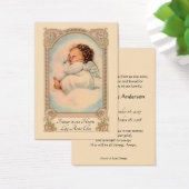 Baby Girl Catholic Funeral Memorial Holy Card - (Bureau)