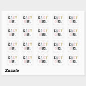 Baby Girl Cute Girly Sticker (Vel)